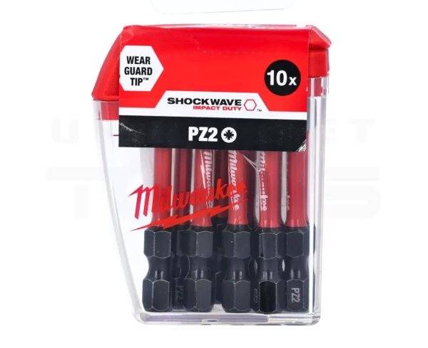 Milwaukee PZ2 50mm Screwdriver Bits x10