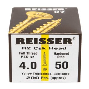 Reisser R2 Woodscrews Yellow