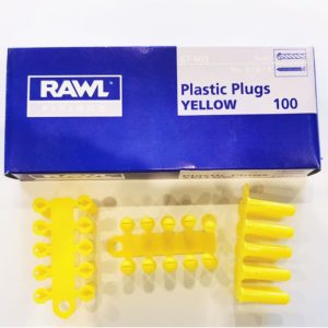Rawl Yellow Pastic Plugs 5mm